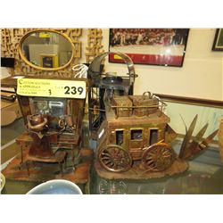3 Copper decorative items