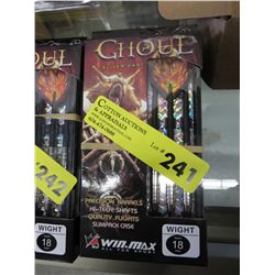 4 Pkgs of Ghoul sliver tip darts 18 gram