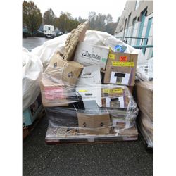 Skid of miscellaneous household product