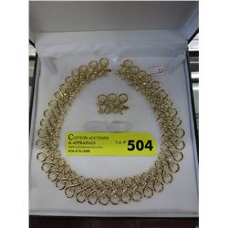 New - Rhinestone collar style necklace