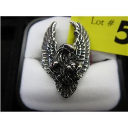 Stainless eagle ring. Size 12