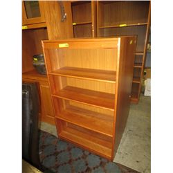 Wood bookshelf  - four shelf