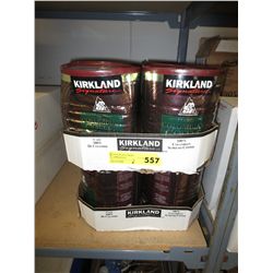 12 x 3lb cans of Kirkland coffee