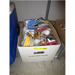 Box of assorted light bulbs