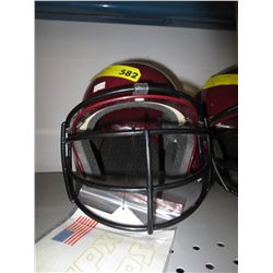 Maroon children's batting helmet