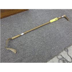 Antique silver and horn handled crop
