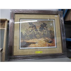 Framed Group of Seven print by Tom Thomson