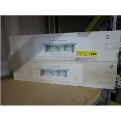 2 Nursery wall shelves