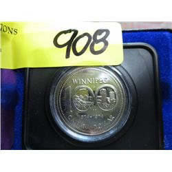1974 Winnipeg 100th Anniversary dollar coin