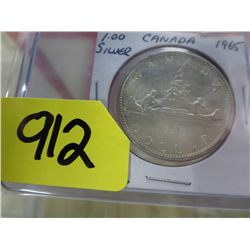 1965 CDN silver dollar