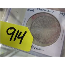 1972 German silver 10 mark