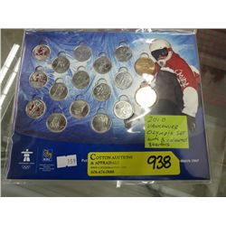 2010 Vancouver Olympic set w/ 3 coloured quarters