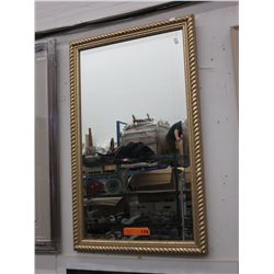 Framed wall mirror - 21" x 33" framed