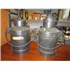 Image 1 : 2 Decorative milk cans.