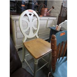 Solid wood kitchen counter stool