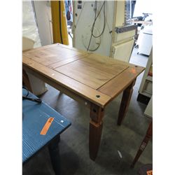 Sturdy wood table - farmhouse design