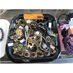 Collection of vintage & costume jewelry