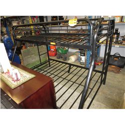 NEW-Black metal bunk bed frame