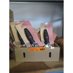 NEW kitchen graters, wrapped for retail