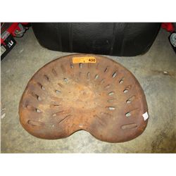 2 Vintage metal tractor seats