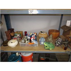 Shelf lot of misc. items