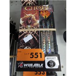 3 pkgs of Ghoul sliver dart-softip darts, 18 gram