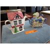 Image 1 : 2 Decorative glazed ceramic teapots