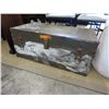 Image 1 : Vintage green footlocker style trunk