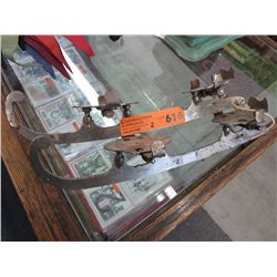 Antique strap-on ice skates