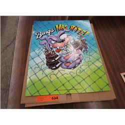Barq's Has Bite - cardboard advertising sign