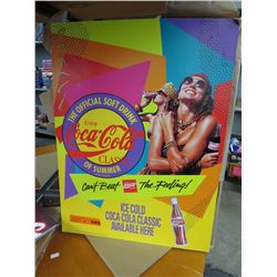 10 Coca-Coca Classic cardboard signs