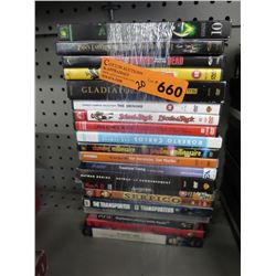 DVD movies, approx 20