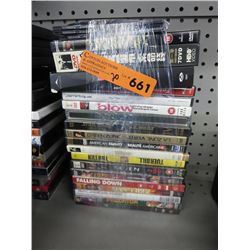 DVD movies, approx 20