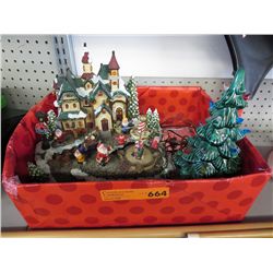 Electric Christmas village decoration