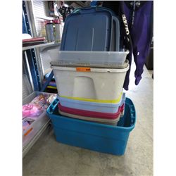7 Plastic totes