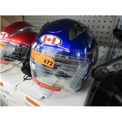 New motorcycle helmet, blue XL
