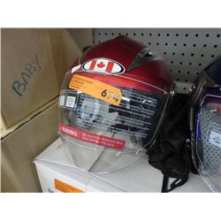 New motorcycle helmet, Red, XL