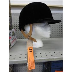 Velvet riding helmet, size 7.25