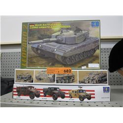 3 Military vehicle models