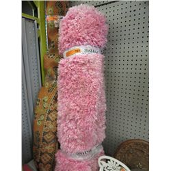 Pink shag carpet
