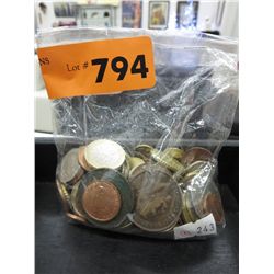 1 Pound bag of coins and tokens