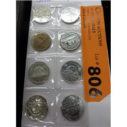 1940's & 50's CDN nickels - 8 count