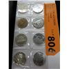 Image 1 : 1940's & 50's CDN nickels - 8 count