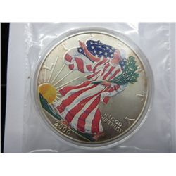 Rare colourized 2000 Walking Lady Liberty coin