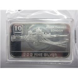 Mint in capsule "River Thames, London" silver bar