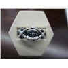 Image 1 : Blue & white diamond dinner ring