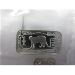 4 x .999 silver cougar bars