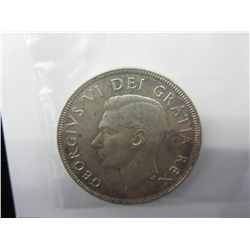 1951 King George 80% silver CDN dollar