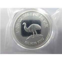 .999 Fine silver Emu round