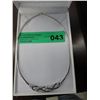 Image 2 : White & blue diamond Omega necklace